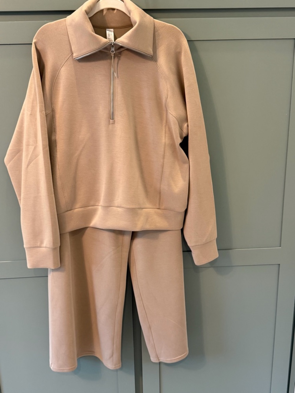 SPANX Air Essentials Half Zip top & Wide Leg pants